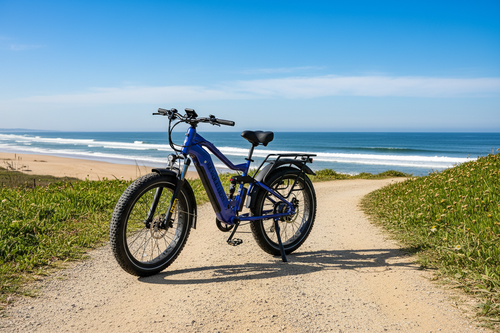 Beast E-Bike Coastal Scene